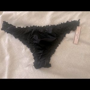 NWT Victoria Secret Bikini bottom - Ruffle Itsy Black Small